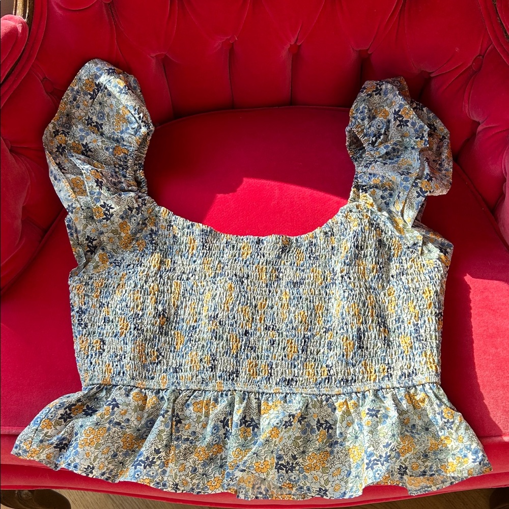 Floral Smocked Top